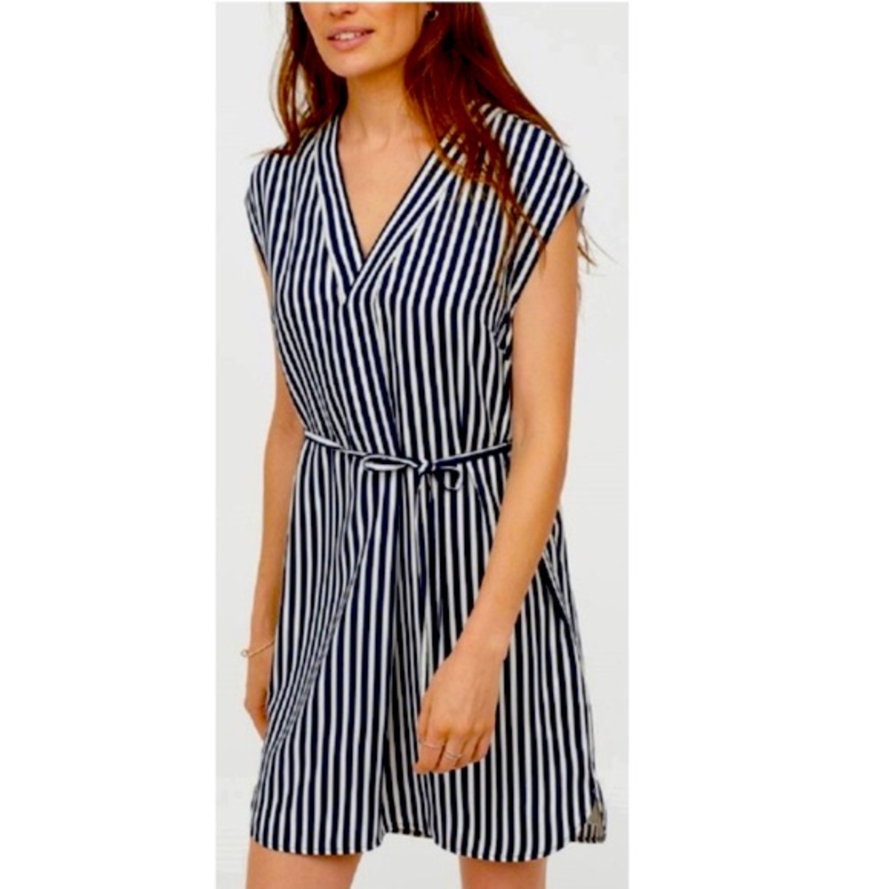 Navy and white striped dress!